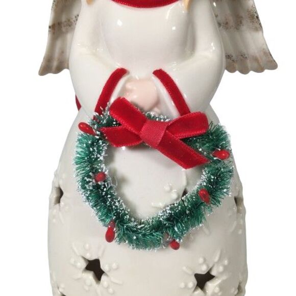 LENOX MERRY & LIGHT Christmas Angel Figurine Sculpture - NEW in BOX - LIGHTS UP! - Picture 10 of 16